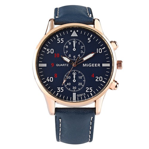 Relojes de pulsera de cuarzo informales de lujo para hombre correa de reloj esfera analógica regalo - Imagen 13 de 17
