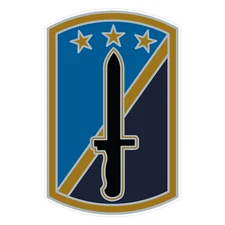 170th Infantry Brigade Combat Service Identification Badge Bumper Sticker 5"