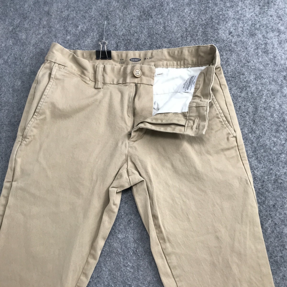 Old Navy Pants Mens Size 28 x 30 Flat Front Slim Ultimate