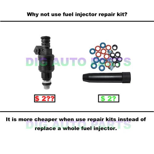 V4 Set Fuel Injector Repair Seal Kit Fits Toyota Corolla 1.8L Denso 1001-87F90 - Foto 5 di 7
