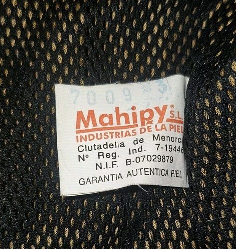 Patricia - Mahipy S.L Vintage Brown Leather Zipper Jacket Size 58 -Made In Spain - Picture 4 of 6