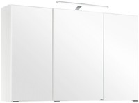 Badezimmer Spiegelschrank Weiß 100Cm Led Badspiegel Bad-Schrank BadmöBel Spiegel