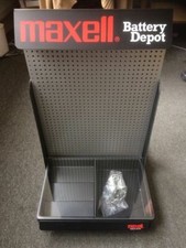 Vintage Verkaufsdisplay Maxell 80er Jahre z.B. für Batterien Handy Zubehör NEU