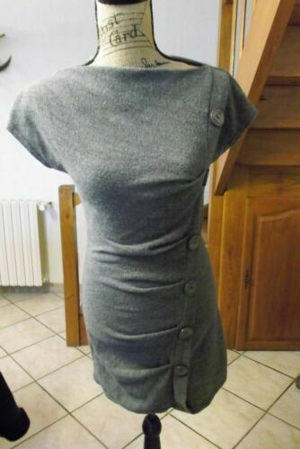 Robe New Look Taille 38 Bleu Marine Impression Foulard - Style Robe-veste - Occasion Très Bon état