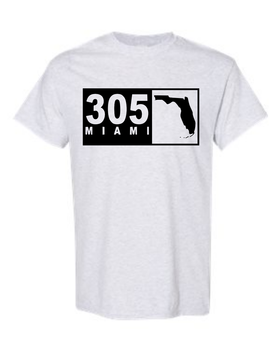 T-shirt Miami 305 - Homme Ou Femme, Design Code Miami, Neuf Avec étiquettes