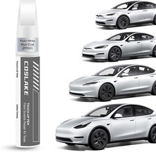 Car Touch up Paint Pearl White Multi-Coat Ppsw  for Tesla Model Y/3/S/X, 2 in 1