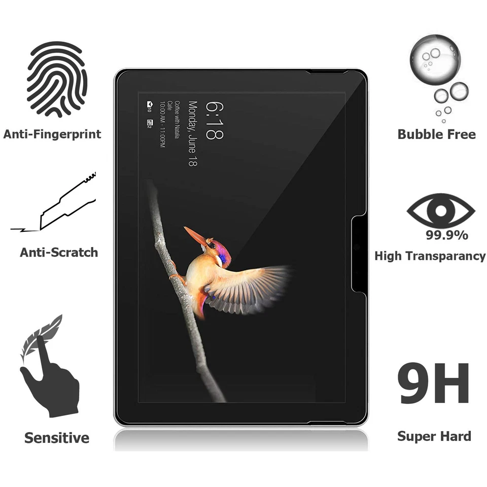 (2 Pack) Microsoft Surface Go 4/Go 3/Go 2 10.5" Tempered Glass Screen Protector - Image 3 of 4