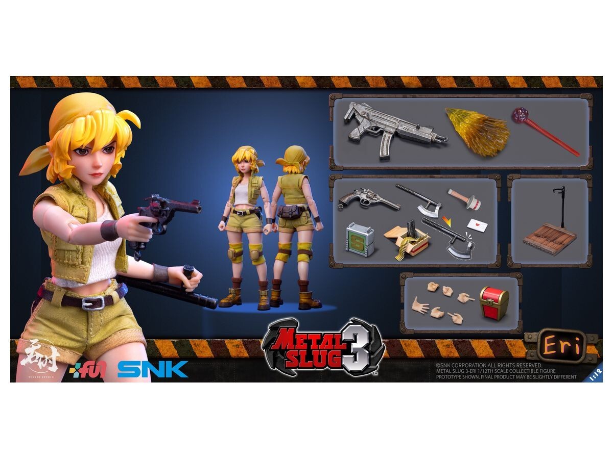 Tunshi Studio 1/12 SNK メタルスラッグ エリ カサモト TUNSHI STUDIO METAL SLUG 3 Action Figure Eri Sakamoto 1/12