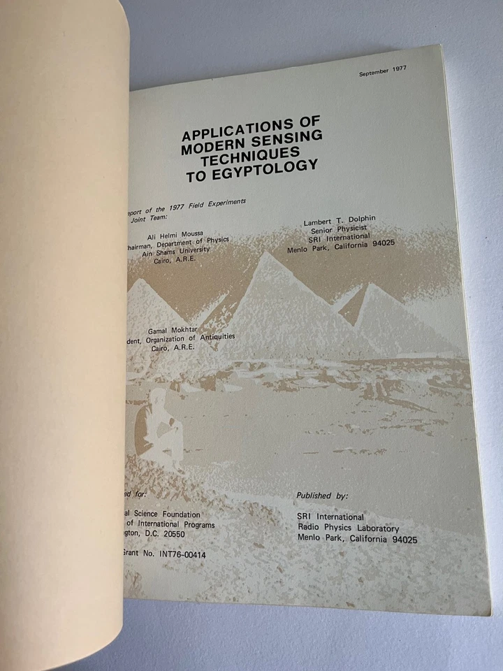 Applications of Modern Sensing Techniques to EGYPTOLOGY Ain Sham University SRI - Image 3 of 4