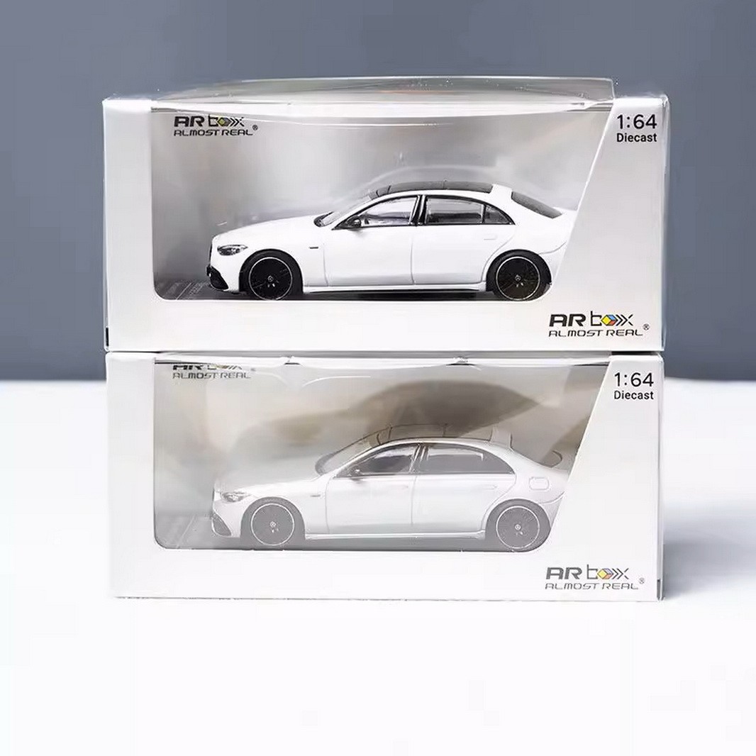 AR BOX 1/64 Scale Mercedes Benz AMG S63 W223 2023 White Diecast