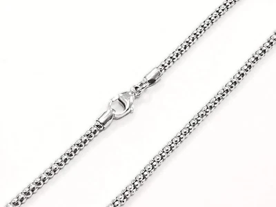 Goldkette Popcornkette 46 cm Weissgold 5,56g 585 / 14K - Bild 1 von 2