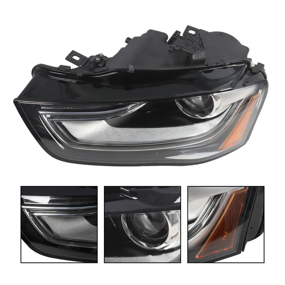 Left Side For 2013-2016 Audi A4 Xenon/HID Headlight Projector Headlamp Non-AFS Foto 3 de 4