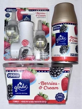 Glade Air Freshener Bundle-Candle, Plug-in Starter Kit, Room Spray, Berries & Cr