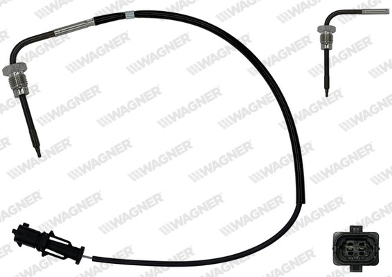Wagner Sensor Abgastemperatur FüR Lancia Musa 350 1.3 D Multijet-image