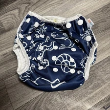 ALVABABY Cloth Diaper Cover Sea Print