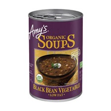 Amys, zuppa di verdure di fagioli neri biologica, 14,5 once (custodia da 12)