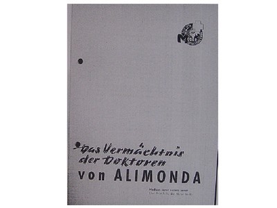 Erich Moser Die galvanische Feinstrombehandlung Alimonda - Eine KOPIE