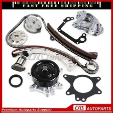 Timing Chain Kit VVT Gears + Water/Oil Pumps 00-08 Toyota Corolla Pontiac 1.8L