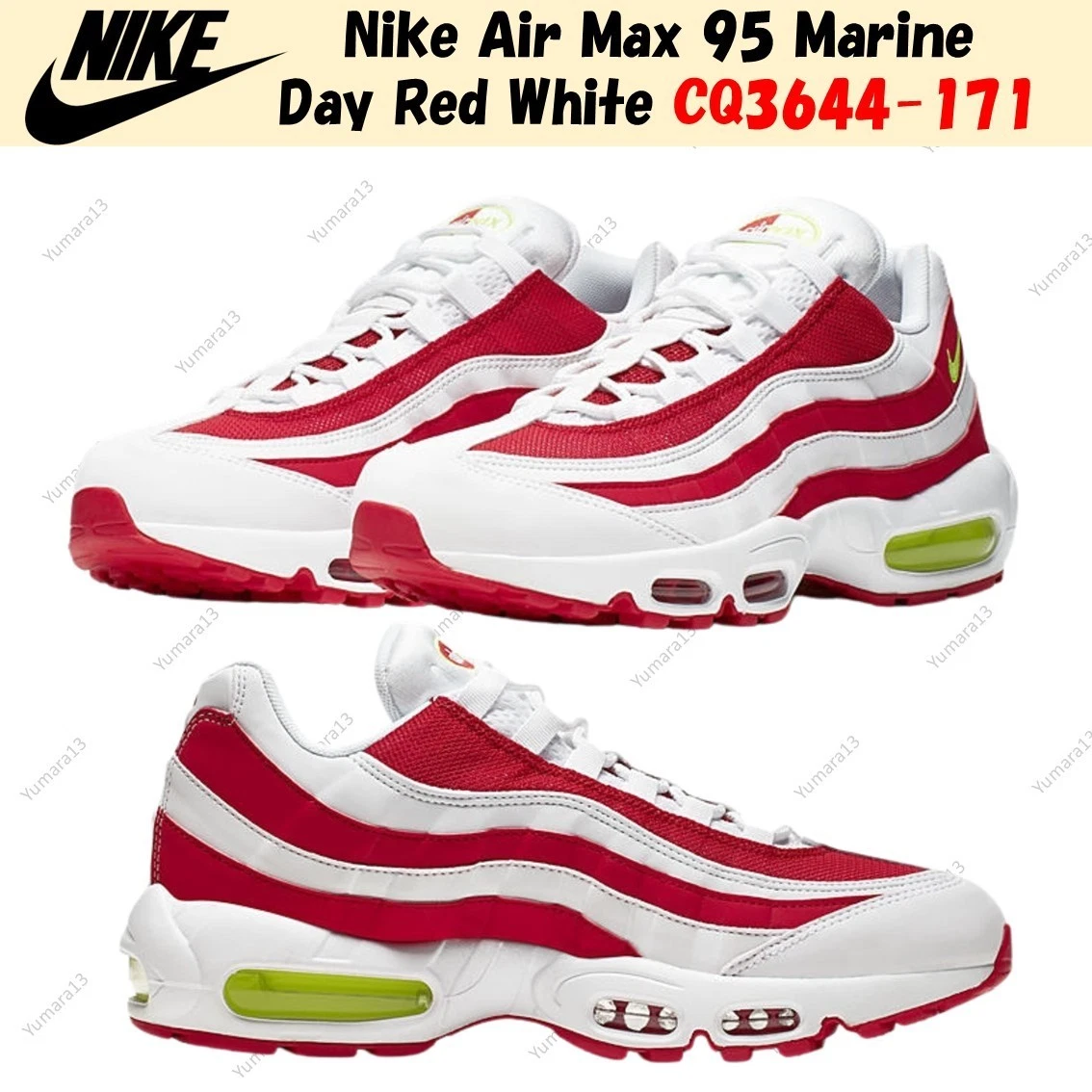 NIKE AIR MAX ‘95 “MARINE DAY”28.5 Nike Air Max 95 Marine Day - University Red for Sale