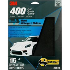 3m Wetordry Sandpaper 32038 400 Grit 9 In X 11 In 5 Sheets Per Pack 3m Wetordry Sandpaper 32038 400 Grit 9 In X 11 In 5 Sheets Per Pack