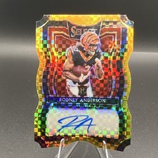 2019 Panini Select Rodney Anderson Auto Prizm #RS-38 /10  Bengals