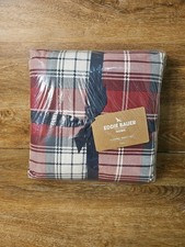 Eddie Bauer Full Flannel Sheet Set New In Pkg Red Plaid 100 Cotton