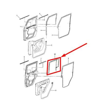 Chrome Recess Door Handle Guards for Jeep Wrangler JK 2007-2018 2 Door