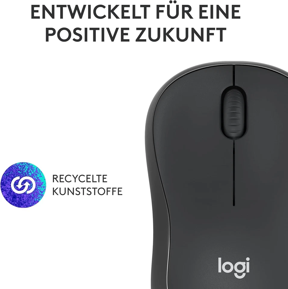 Logitech M240 Silent Bluetooth Mouse, Wireless, Compact, Portable, Smooth Tracki - Image 2 of 4