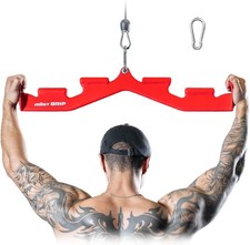 LAT Pull Down Bar with 6 Ergonomic Handles Neutral Grip LAT Pulldown Attachments