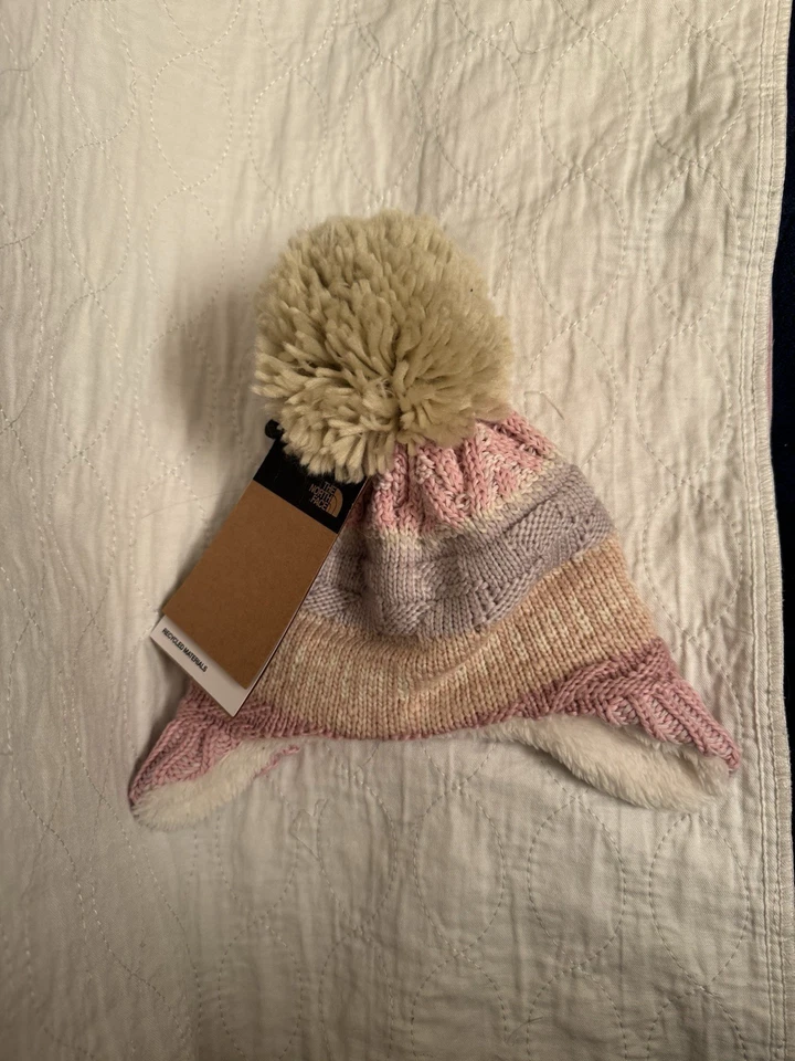 NUEVO CON ETIQUETAS GORRO THE NORTH FACE BABY FAIR ISLE ROSA 0-6 MESES Foto 2 de 4