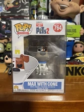 Funko Pop! The Secrete Life Of Pets Max With Cone #764 Figure Vinyl Vaulted 