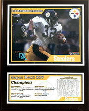 NFL Pittsburgh Steelers Super Bowl XIV Franco Harris Wall Plaque