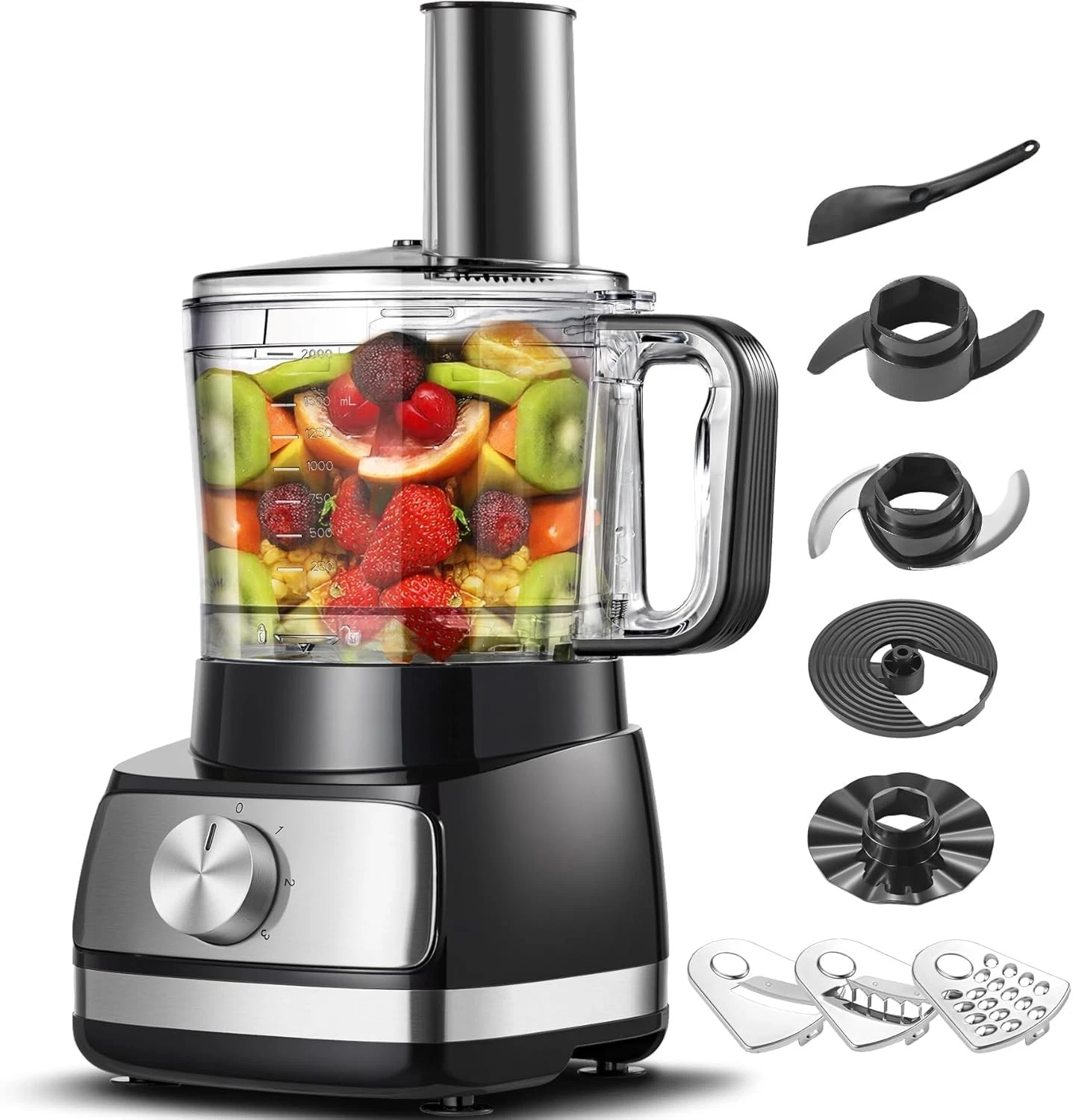 Food Processor, TopStrong 800W Processor Multifunctional for Silver