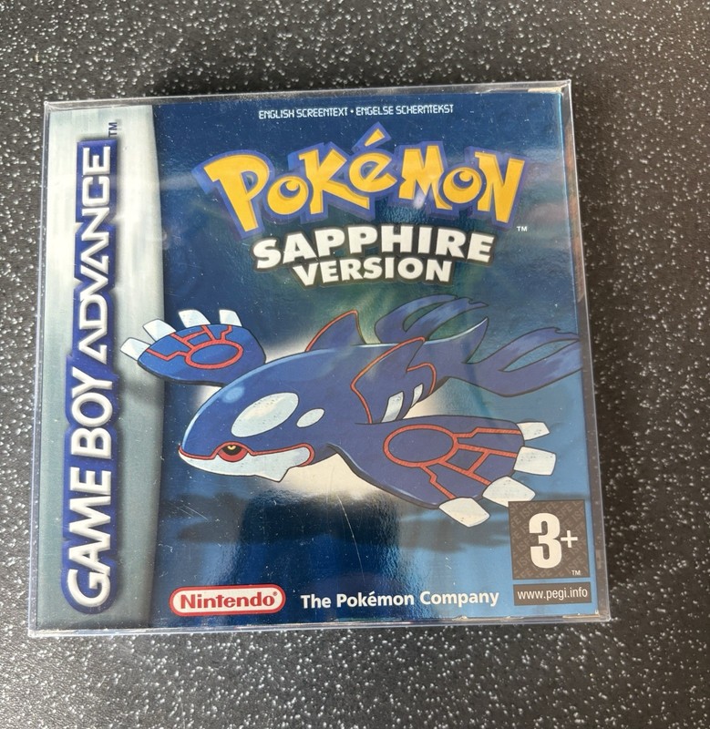 Pokémon Sapphire Version Nintendo Game Boy Advance PAL Complete Mint Condition
