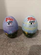 Two EMPTY Topps 2025 Easter Egg Baseball Cards Tins - No Cards Included.