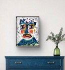 Hand Painted Neo Expressionist Portrait Acrylic 11x14 Canvas,  Holly Hammond — photo 3