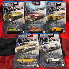 Hot Wheels Silver Series Fast Furious 5-Car 1:64 Racing Course Complete Set