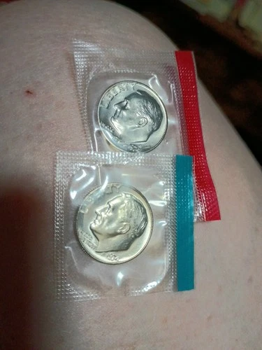 1974-P&D  Roosevelt Dime 10C  (BU from UNC Mint Set)