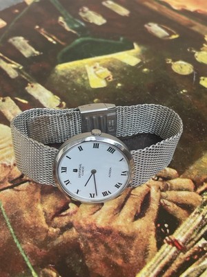 Vintage Universal Geneve Altessa men's watch, Milanese bracelet, manual wind