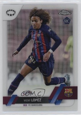 2022 Chrome UEFA Women's Champions League Refractor Vicky Lopez Rookie RC 0z8w