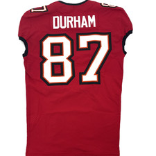 Payne Durham GAME WORN 9/15/25 PHOTO MATCHED Buccaneers 🏴‍☠ NFL Jersey v Texans