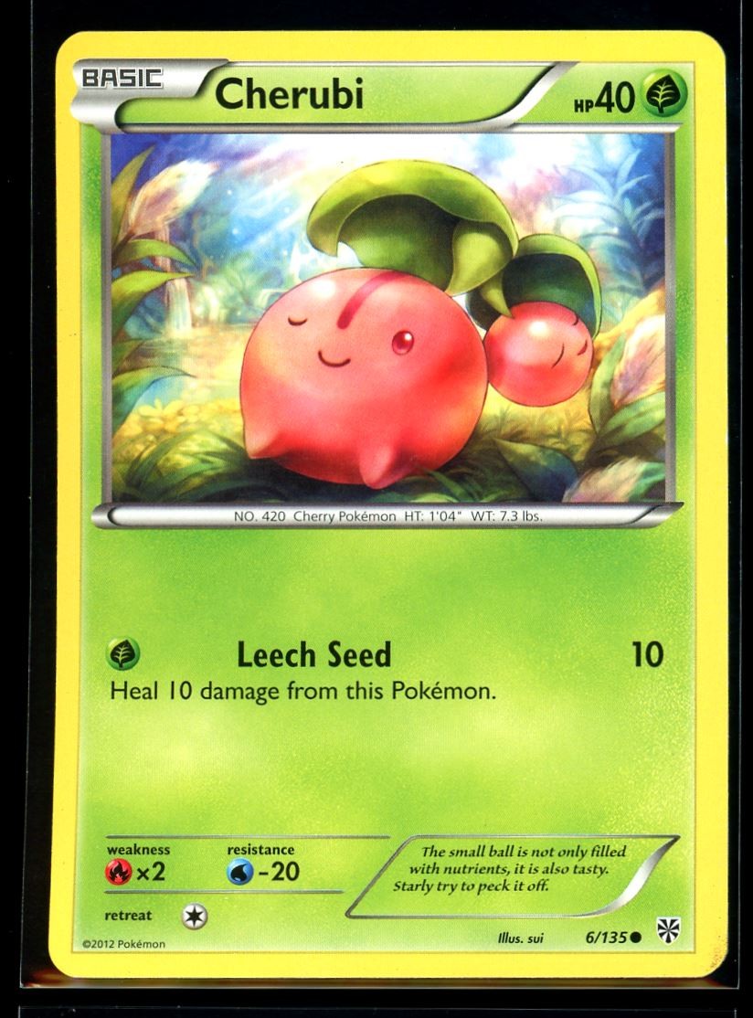 2013 Black & White - Plasma Storm Cherubi #6 Non Holo Pokemon Card