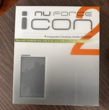 Nu Forcé Icon 2 Integrated Desktop Audio Amplifier Black New Open Box Unused