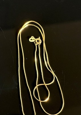 14K Gelbgold Italien 18 Zoll Halskette massiv 1,66 Gramm