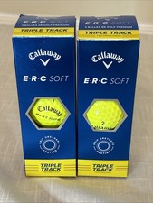 6 Balls Callaway Golf 2022 ERC Soft Triple Track Golf Ball, Yellow 1 2- -