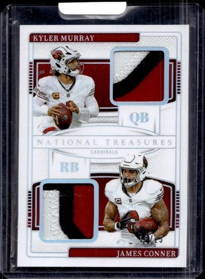 2024 National Treasures #NGC-ARI Kyler Murray/James Conner NFL Gear Silver #/25