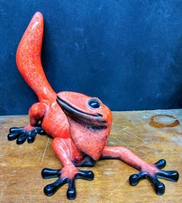 Rare Kitty's Critters Fresa Gecko Red Black Figure XLarge Almost 12"