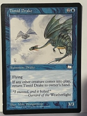 Timid Drake Weatherlight NM MTG Magic Fast Shipping