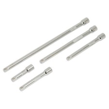 Sealey 1/4"Sq Drive Extension Bar Set 5pc Chrome Plated AK6331