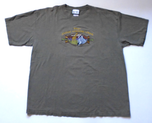Vintage Disney's Animal Kingdom Lodge T-Shirt Embroidered Disney Mens XL - Picture 2 of 4